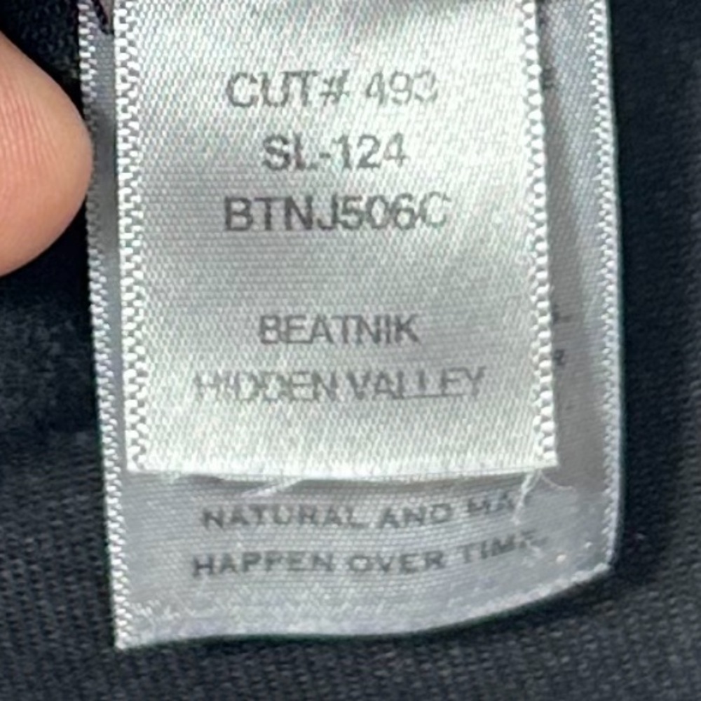 New SLVRLAKE High Rise Slim Beatnik Hidden Valley  Jeans Size 32 Black - Picture 12 of 12